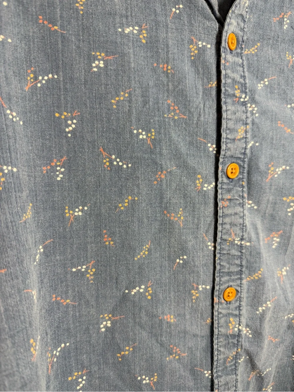 Lucky Brand Light Blue Printed Button-Up Shirt - Picture 2 of 5